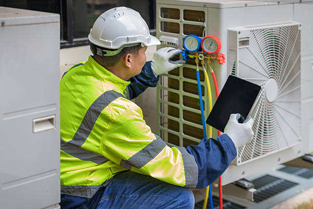 Professional Air Duct Cleaning technician working in Westport Point, MA